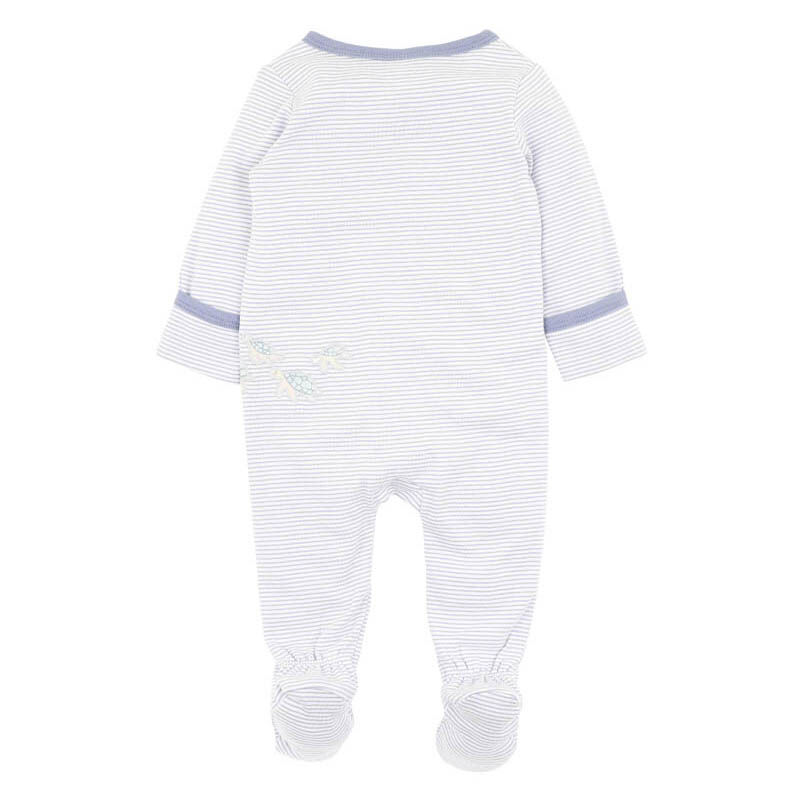 Bébé Axel Stripe Organic Ls Zipsuit image number 2